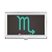 November October Scorpio Constellation Business Card Holder Case Pocket Box Wallet