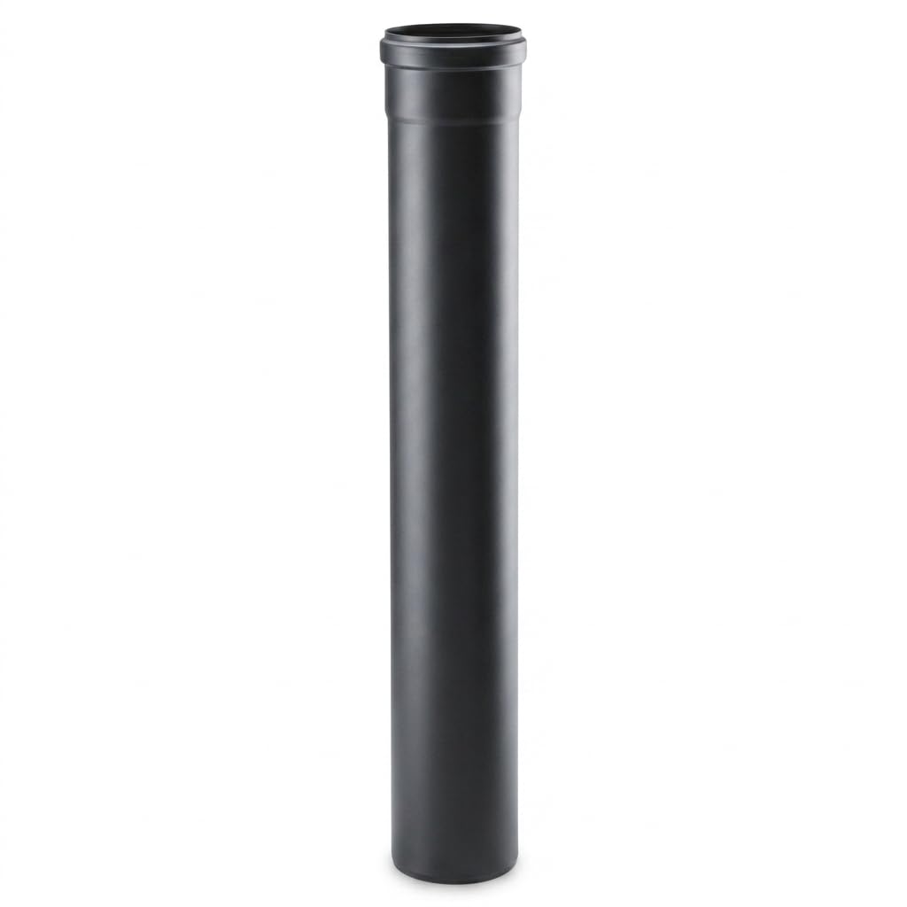 MAKA Tubo 2000 mm Canna Fumaria Pellet Nero Ø 100 mm