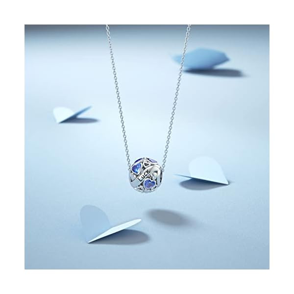 DALARAN December Birthstone Charms for Pandora Charms Bracelet 925 Sterling Silver Birthday Mother's Day Chrismas Jewelry Gift for Women