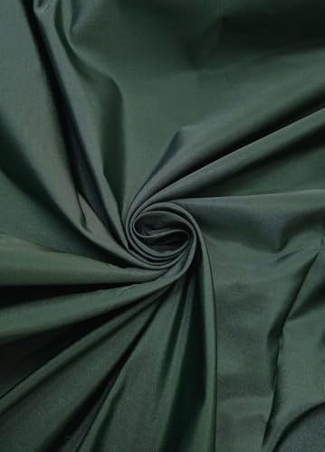 Soie Dupioni au mètre tissu 100% soie vert fougère 137 cm de large DUP454