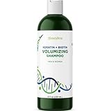 Volumizing Biotin Shampoo for Men and Women - Biotin plus Keratin Shampoo for Fine Hair and Scalp...
