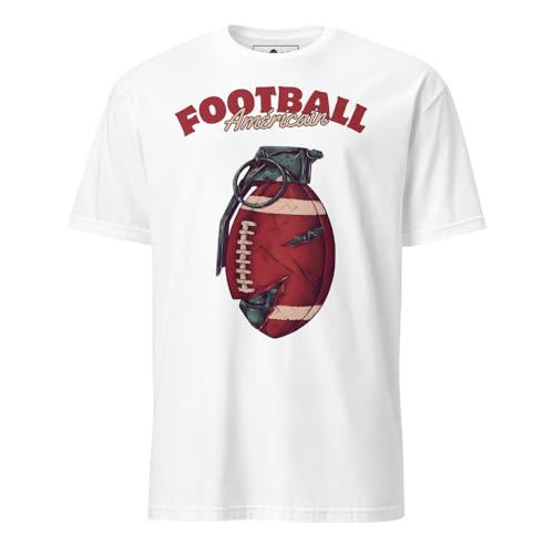 T-shirt football américain Grenade Bullet en coton pour homme