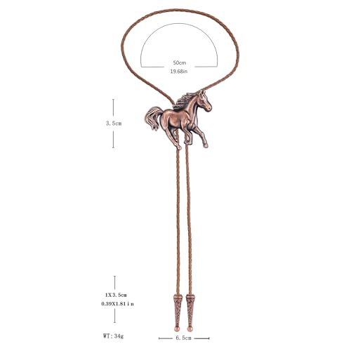 Image of Jeilwiy Bolo Tie for Men, Western Bolero Tie Cowboy Ties Native American Cowgirl Bolo Tie Accessories for Men Women