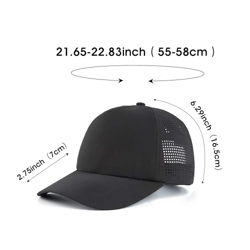 Image of HH HOFNEN Women Quick Drying Baseball Cap Sun Hat Unstructured Golf Hat
