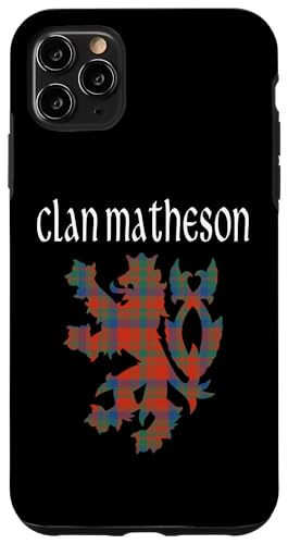 Image of iPhone 11 Pro Max Clan Matheson Tartan Scottish Family Name Scotland Pride Case