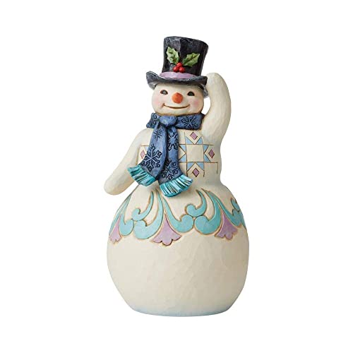 Enesco Jim Shore Heartwood Creek Snowman with Top Hat Christmas Figurine 6008121