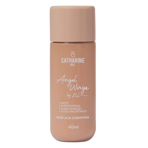 Catharine Hill Base Líquida Alta Cobertura Angel Wings 2022/A4 40ml À Prova D'água Acabamento Matte Vegano Ácido Hialurônico