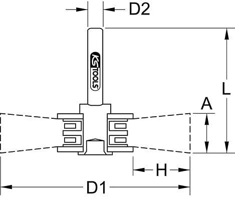 KS Tools Spazzola A Tazza In Acciaio - &Oslash;50mm, Filo 0.3mm, Per Trapani