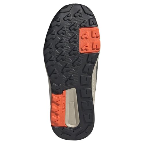 adidas Hiking Shoes, Olive Strata Wonder Beige Orange, 4 US Unisex Big Kid3