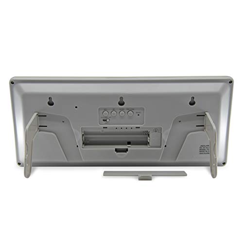 Acurite 13.5” Large Digital Indoor Wall Clock With Intelli-Time Technology (75173M), Champagne #TOP5