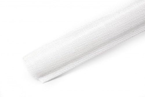 Hemline Cotton Covered Boning 12mm wide White - per metre by Hemline
