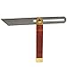 Price comparison product image Adjustable Carpentry Square Bevel Gauge, 1 PC Square Wooden Bevel Sliding T Bevel Hardwood Handle Stainless Steel Blade for Woodworking