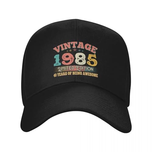 Casquette de baseball chapeau de sport coton ajustable hommes femmes outdoor vintage 1985