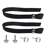 LUVTO Universal RV Door Straps with Button Snap, 18inches Long Durable Door Security Straps RV...