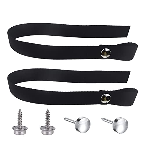 Universal Rv Door Straps With Button Snap, 18Inches Long Durable Door Security Straps Rv Sliding Door Straps Rv Pocket Door Straps Camper Door Straps #TOP2