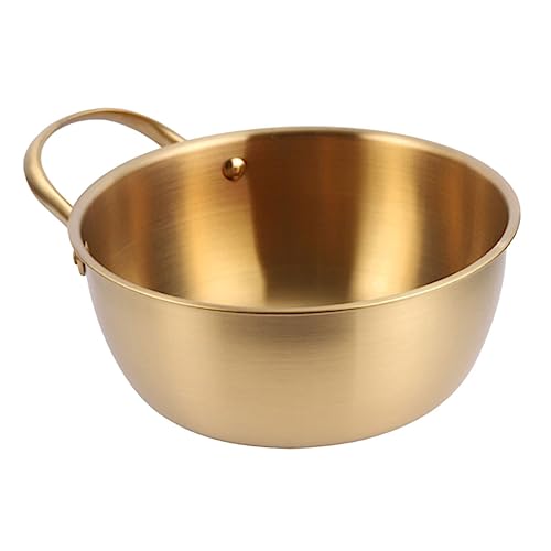 HOUDERCO ステンレス製ラーメン鍋 小型調理鍋 軽量携帯 キッチン料理用 一人用 インスタント麺対応 家用アウトドア兼用