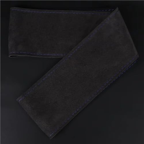 steering wheel protector Suede Car Steering Wheel Wrap Universal Hand Sewing Auto Steering Wheel Cover Soft Non Slip(Blue)