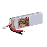 18650 akku 3000mah 30a 🔋 【Spezifikation der Bootslipobatterie】 - Material: Lithiumpolymer; Kapazität: 3000mAh ； Spannung: 7,4V ； Konfiguration ：2S1P; Entladungsrate: 25 C; Abmessungen: 4,06 * 1,38 * 0,63 Zoll (L * B * H); Ungefähres Gewicht: 113 g