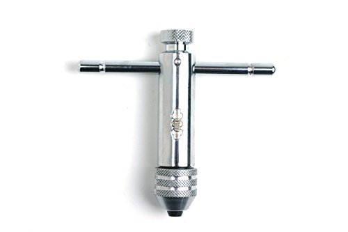 GSR Werkzeughalter mit Knarre/Ratsche für Gewindebohrer M5-M12 oder Handreibahlen Nr.2, 110mm, Umschaltbar, Rechts- und Linksgang, Für Werkzeuge mit Vierkantaufnahme