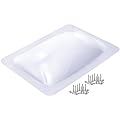 XMK 18" x 26" RV Skylight Replacement Cover,Camper RV Shower Skylight Outer Dome Fit 14" x 22" Openings Roof for Camper Food Truck Motorhome Replace #SL1422W (14"x22", White)