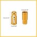 BULLSPANN 2pcs Aluminum Alloy Valve Caps French Type Valve Tire Dust Covers for Bicycle Mountain Bike Road Bike MTB Gold Tone