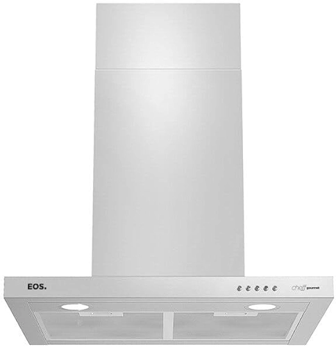 Coifa e Depurador de Parede Eos 60cm Cheff Gourmet Slim Tipo T Inox Eco61pti 220v