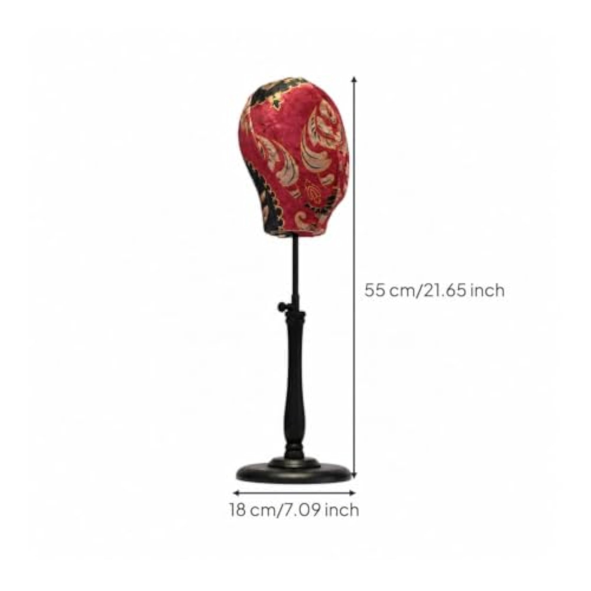 Adjustable Professional Cloth Head Display Stand
