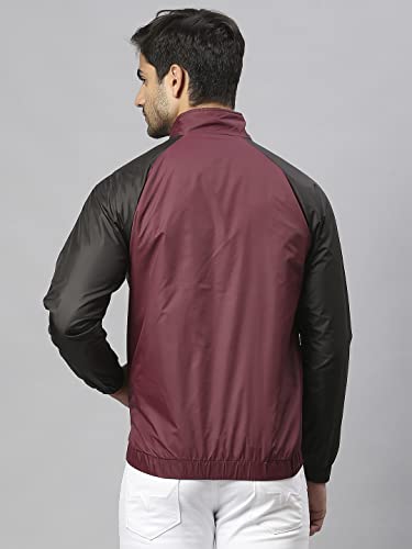 Image of Dennis Lingo Polyester Regular Fit Full Sleeves Men's Color Block Shell Jacket with 2 Pockets - Casual Winterwear for Men