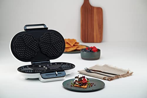 Wilfa TRADITION DOUBLE Waffeleisen – 2 Backflächen – Herzwaffeln mit 16cm Durchmesser – 1600 Watt – mit verstellbarem… – Bild 6