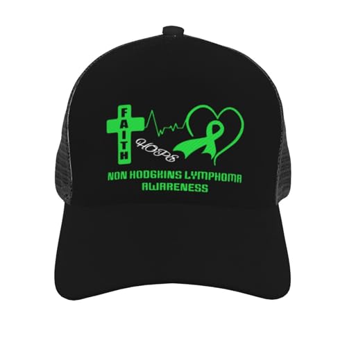 Non Hodgkins Lymphoma Awareness Mesh Baseball Cap - Classic Adjustable Peak Cap, Trucker Hat for Men & Women2