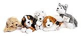 Uni-Toys - Berner Sennenhund Welpe, liegend - 24 cm (Länge) - Plüsch-Hund, Haustier - Plüschtier, Kuscheltier