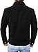 NM-Fashions Mens Trucker Suede Leather Jacket Black Western Style Cowboy Leather Coat, X-Large
