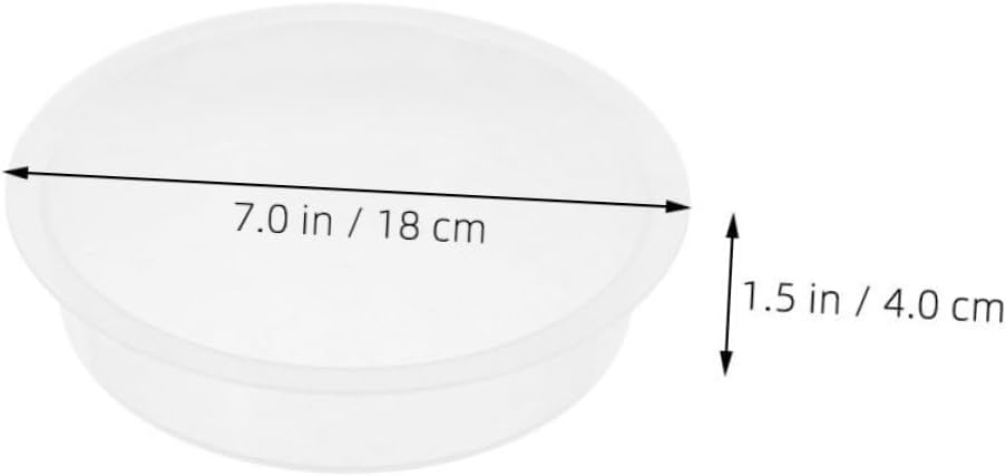 Generic 6pcs Plastic Bird Feeding Bowls Outdoor Water Dish for Garden Lawn Backyard Use Weatherproof Bird Bath Replacement Tray Easy to Clean Hummingbird Feeder Accessories