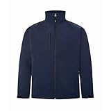 VOS Sports Unisex Soft Shell Tech Jacket (US, Alpha, 3X-Large, Regular, Regular, Navy Blue)