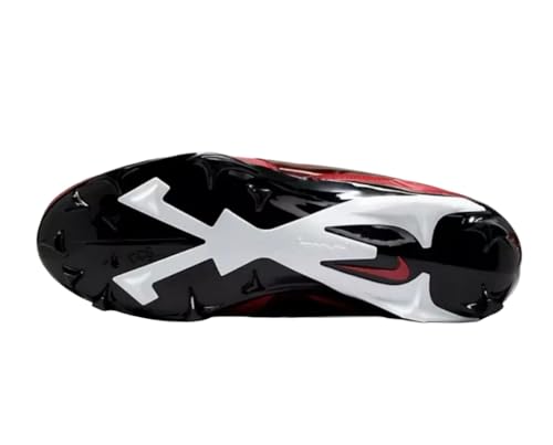 Nike Alpha Menace 4 Pro Football Cleats (FD7037-600, University Red/Metallic Silver/Team Red) Size 7.54