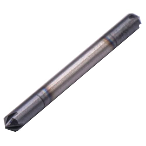 Image of BestParts High Performance 5Pcs Solid Carbide End Mill, Chamfer Mill - Double End - AlTiN Coated, 4 Flute, 90 Chamfer Angle, 1 /8 inch Cutting Diameter, 1 /8 inch Shank Diameter, 1-1 /2 inch Overall Length