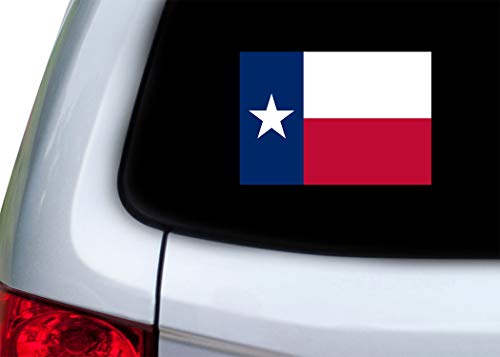 Image of Rogue River Tactical Texas State Flag Sticker Car Decal Bumper Sticker Lone Star Truck Window (3x5 Inch)