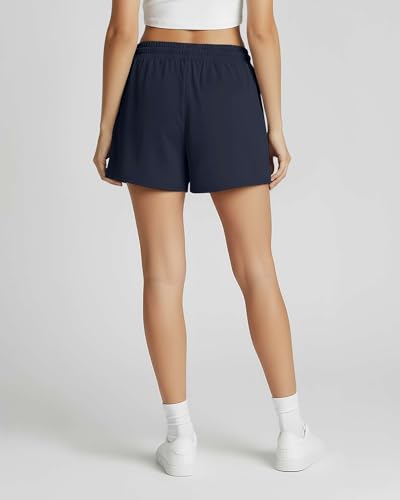 Image of Real Essentials 3 Pack: Womens Ultra-Soft Athletic Lounge Casual Sweat Shorts with Pockets (Available in Plus Size)