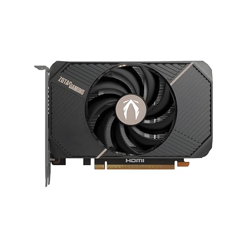 Image of ZOTAC Gaming GeForce RTX 5050 Solo Graphics Card - Black | 8 GB | DLSS 4 | GDDR6 | 128 bit | Dual Fan | 2560 CUDA Cores | ZT-B50500H-10M