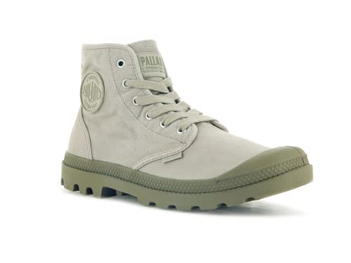 Image of Palladium Pampa Hi Men's Outdoor Boots | Hiking, Trekking & Riding Ankle Boots | Stonewashed Canvas, All-Season, Quick-Dry