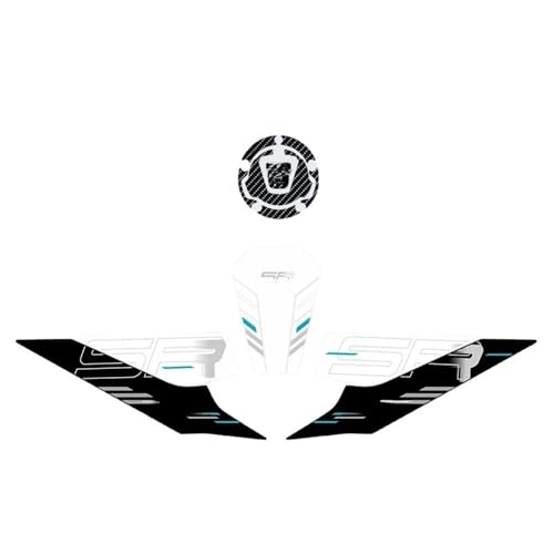 Tapis de traction latéral pour réservoir moto 675SRR 2024 autocollant noir protection gazole
