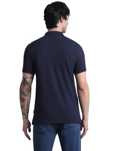 Image of Jack&Jones Men's Cotton Logo Print Slim Fit Polo