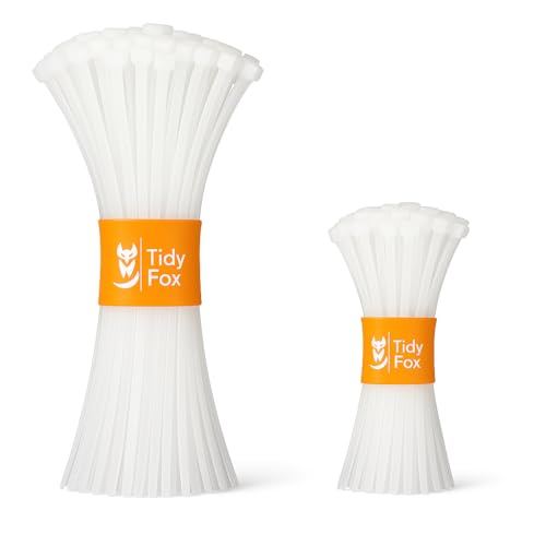 Image of Self Locking Cable Ties / 4 inch & 12 inch Combo / 200 nos /White