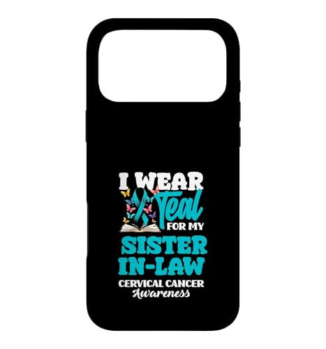I Wear Teal For My Sister In Law �q�{�򂪂�[�� �X�}�z�P�[�X iPhone 17 Pro Max �p