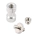 Produktbild 10pcs 1/4 bis 3/8 Gewinde Schraubmontage Kamera-Stativ Licht-Standplatz-Konverter-Adapter (Silber) DEjasnyfall