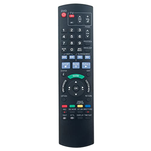 VINABTY N2QAYB000126 Replacement Remote Control Compatible with Panasonic DVD Recorder remote DMREX27EB DMREZ27/EB DMREZ28/EBK DMR-EZ27 DMR-EZ28 Dmrex77 Dmrex78 - Image 4