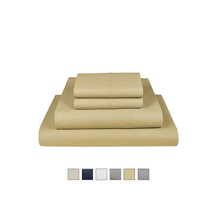 Buy California King Cotton Sheet Set 500 TC Top/Bottom Labeled