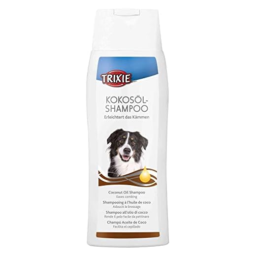 Trixie Champú con Aceite de Coco, Pelo Largo, 250 ml, Perro