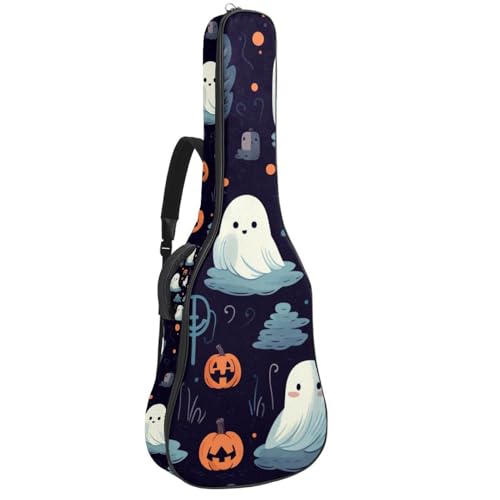 Housse de guitare étanche Halloween Boo avec double bretelle