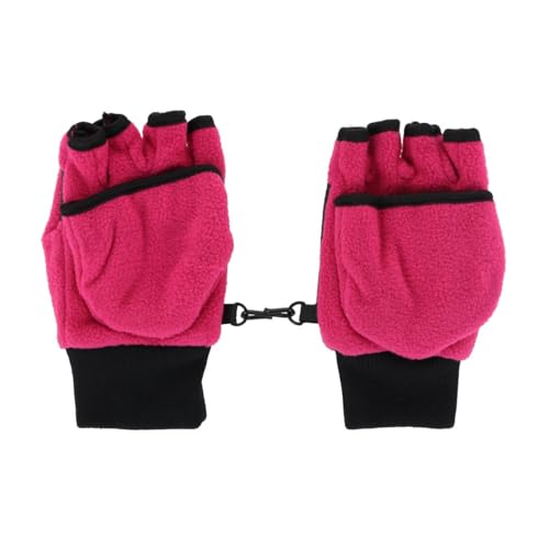 Kid's 4-7 Winter Fleece Convertible Fingerless Glove to Mitten - Main Image